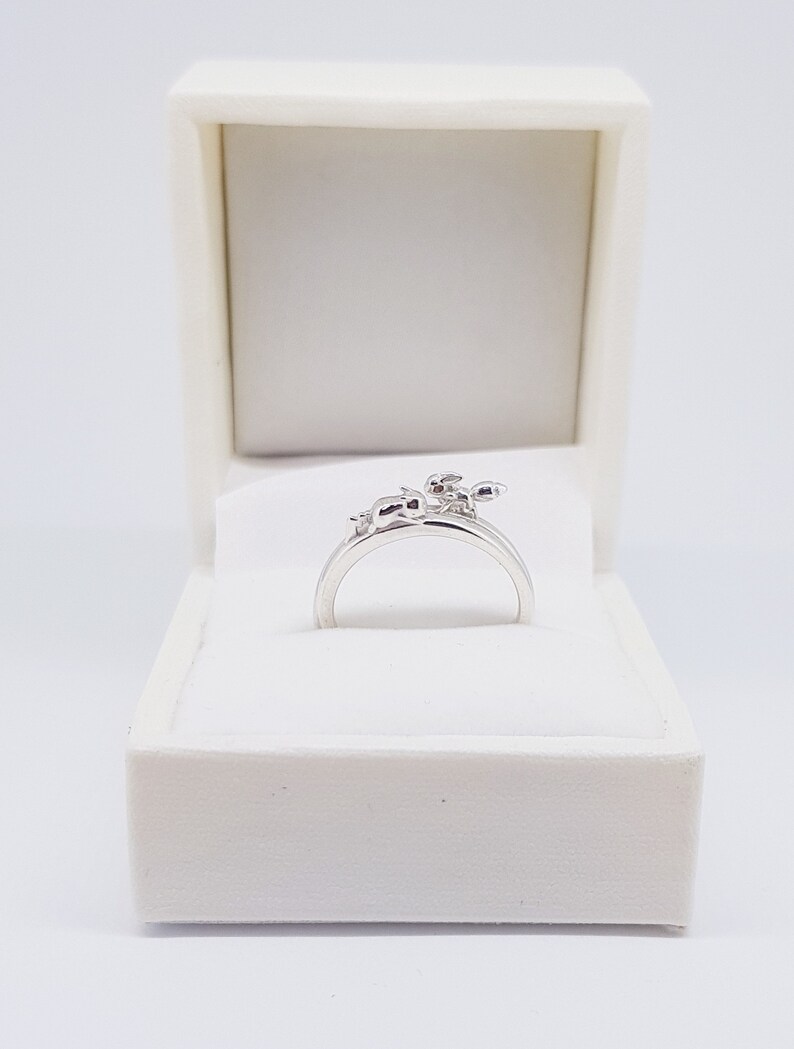 Pikachu and Eevee Combo Rings x2 Silver Rings