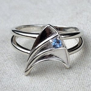 Trecky Sterling Silver Ring T
