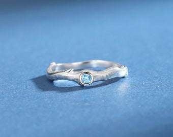Anillo de plata del abrazo de Ent