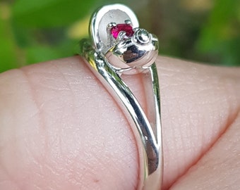 Sterlingzilveren I Choose You-ring