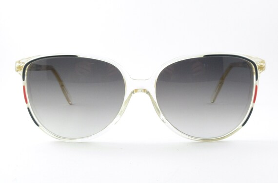 Vintage Mod Black and White Sunglasses Italy NOS Piave | Accessories | Mod Vintage Blackclearwhite Sunglasses  main image 4