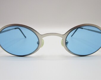 Moschino M3075-V vintage sunglasses steel light blue for woman