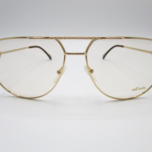 Hilton Exclusive 14 lunettes vintage 1970 or plaqué 20 kt pour femme