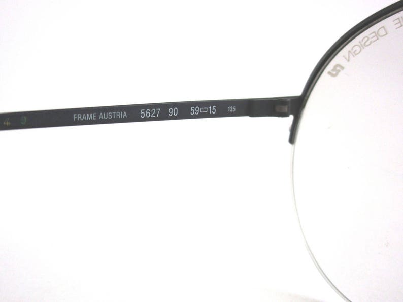 Original Vintage Eyeglasses Carrera Porsche Design Mod.5627 Col Black