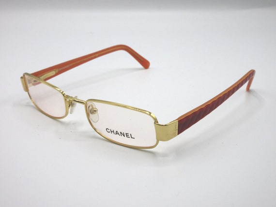Chanel eyeglasses frame mod. 2029 gold/red for women - Gem