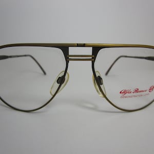 Alfa Romeo 76-517 vintage eyeglasses aviator metal colour gold unisex