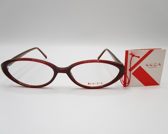 Krizia KZ 015 vintage eyeglasses red cateye for woman