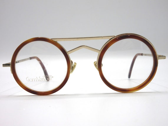 versace round eyeglasses