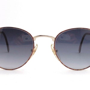 Óculos de sol vintage Brille Panthos 48-21 feminino cor ouro / marrom