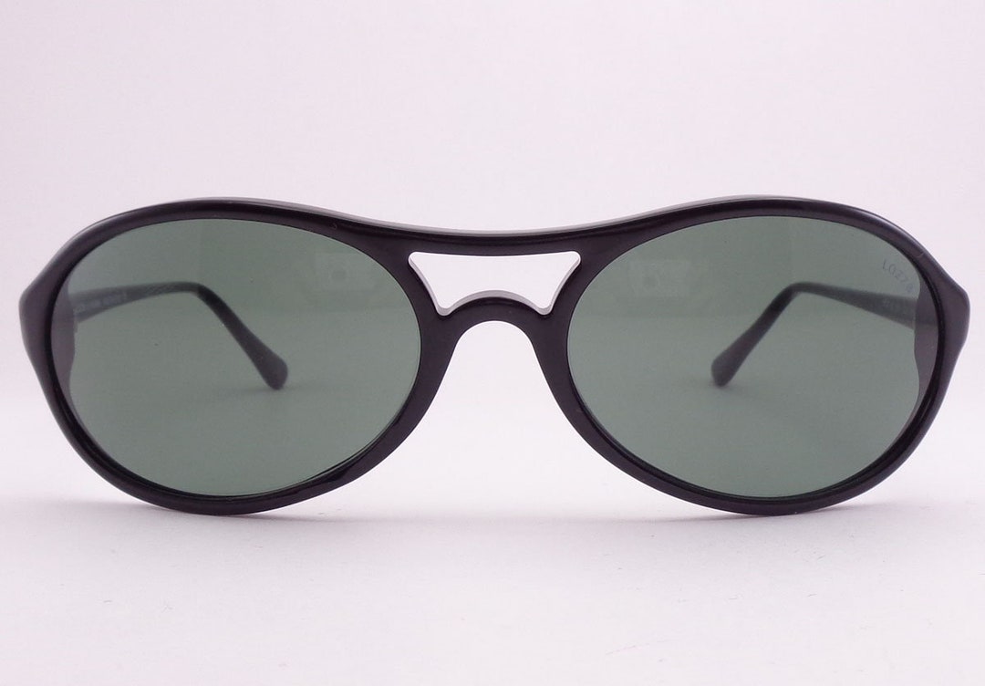 Lunettes De Soleil Vintage Lozza – Monture Noire – Homme – Neuf Sans étiquettes
