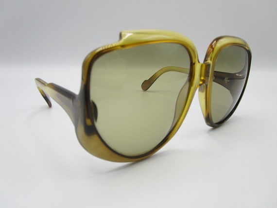 Cobra vintage sunglasses 1970 havana cateye optyl… - image 4