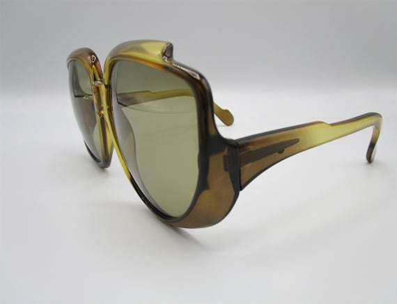 Cobra vintage sunglasses 1970 havana cateye optyl… - image 3