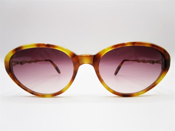 Trussardi TPL 235 Vintage Sunglasses 1970 Gold Tartoise  display picture 3