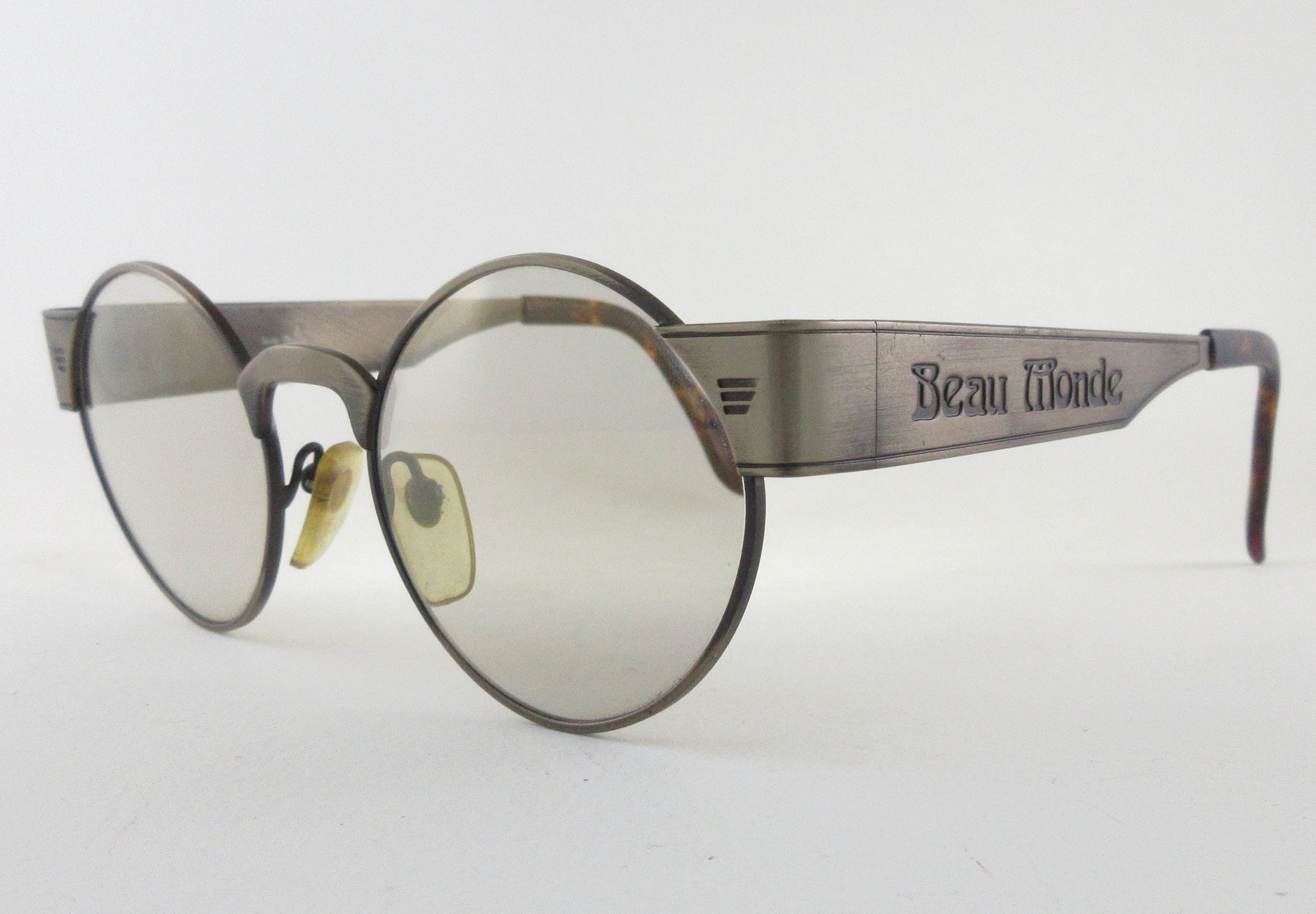 Vintage Beau Monde Chiswick round metal sunglasses Shop Vintage BUENO 90 main image 4