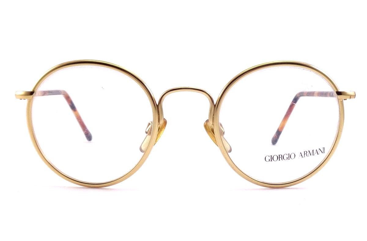 Giorgio Armani 148 Vintage Eyeglasses Round Color Gold 