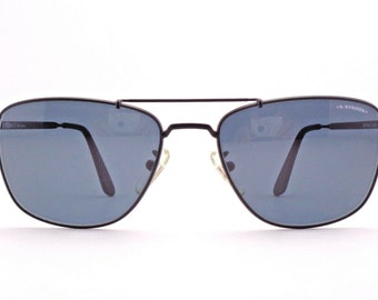 O. Marines Mistral Lunettes de soleil vintage noir carré pour homme