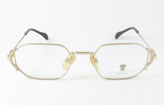 Monture De Lunettes Vintage Neostyle Bureau 721 - Bronze Argenté, Ovale - NOS (neuve Ancien Stock)