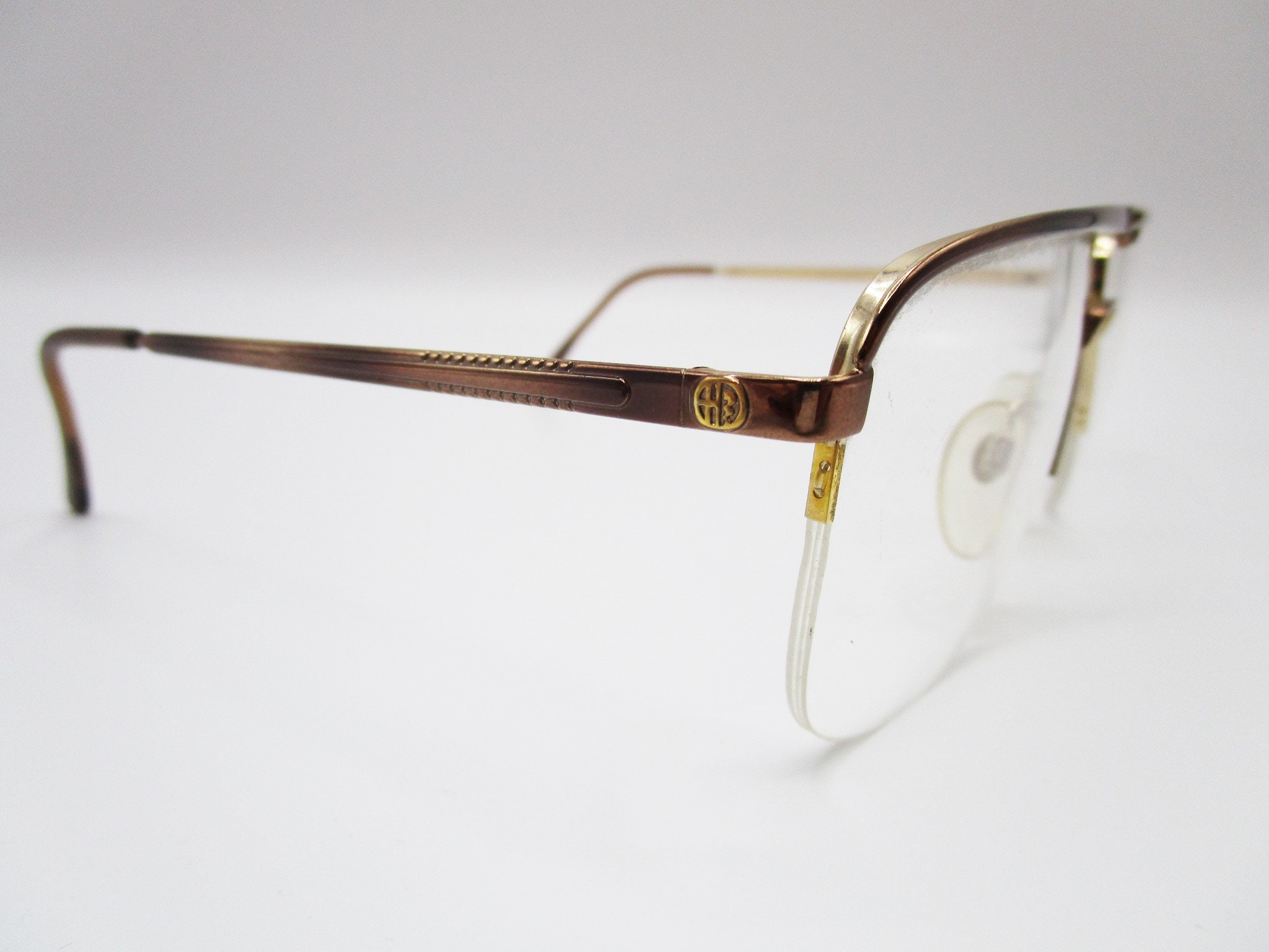 Lunettes Vintage Alfa Romeo 34 107 - Monture Or Marron Ovale - Unisexe