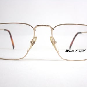 Original vintage Eyeglasses Sunjet By Carrera  Mod.5201 Col.Gold RIF 1250B