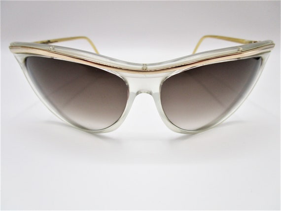 Gianni Versace vintage sunglasses 1980 pink gold … - image 2