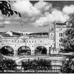 Pulteney Bridge Bath Somerset weir River Avon unmounted photographic print photography photo wall art limited edition historic English city