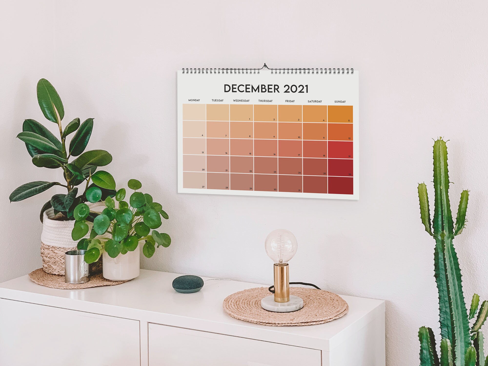 2021-2022 Pantone Calendar Pantone Color Planner 2021-2022 | Etsy