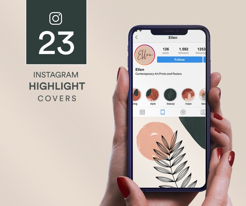 Instagram Story Highlight Icons Abstract Art Insta Story | Etsy