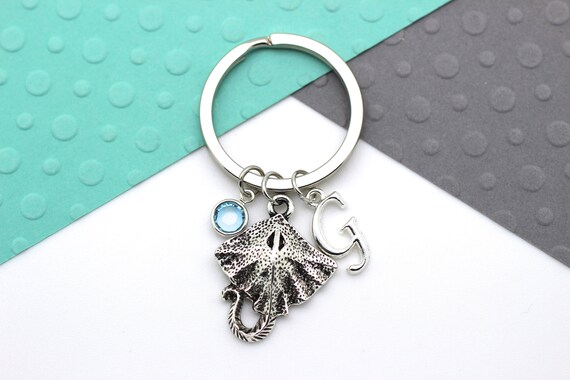 manta ray keychain