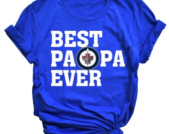 Best Dad Ever Father s Day Winnipeg Jets T Shirt Long Sleeve Sweatshirt Hoodie Youth