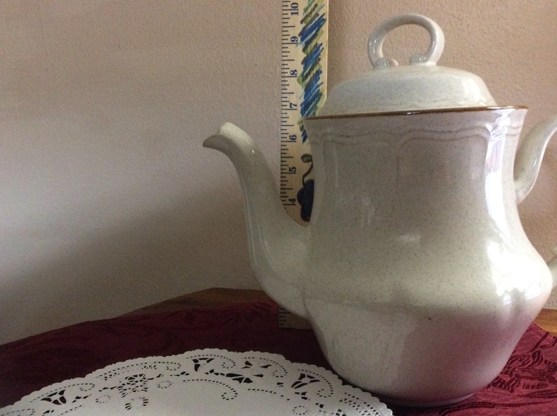 Vintage Fitz And Floyd 1993 Gas Station Teapot,OMNIBUS 1993,Blue Ceramic Teapot,Large Teapot,Decorative Teapot,Rare Teapot,Teapot Gift,Pot