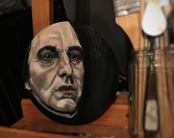 Pintura al óleo de Alan Rickman