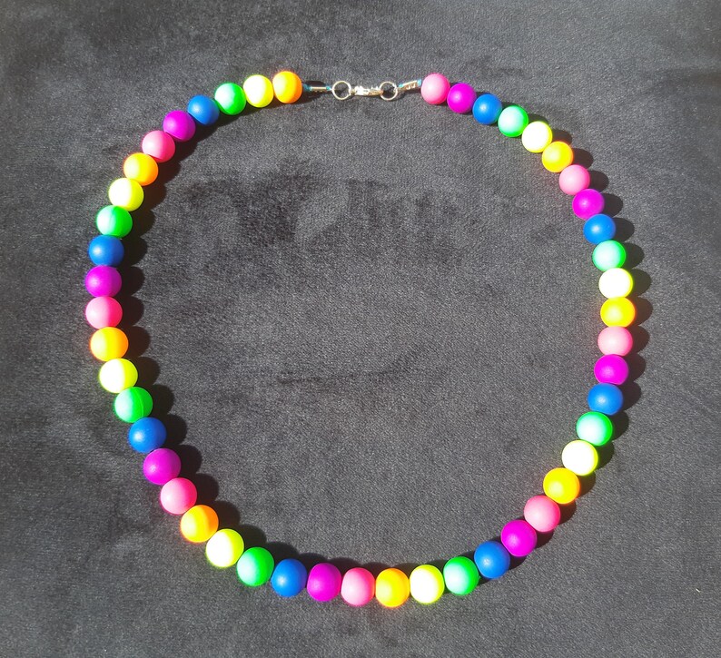 LGBTQIA Neon necklace Pride accessory LGBT Festival necklace Ally Rainbow flag Pride flag Rainbow necklace Pride necklace Gay flag