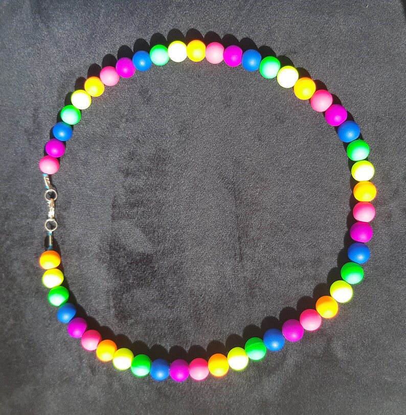 LGBTQIA Neon necklace Pride accessory LGBT Festival necklace Ally Rainbow flag Pride flag Rainbow necklace Pride necklace Gay flag