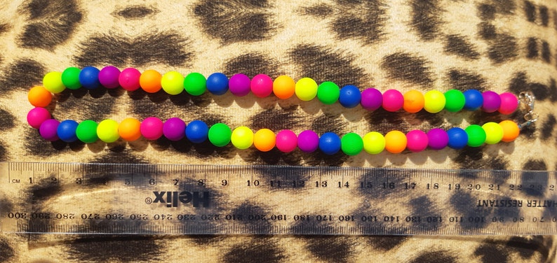 LGBTQIA Neon necklace Pride accessory LGBT Festival necklace Ally Rainbow flag Pride flag Rainbow necklace Pride necklace Gay flag