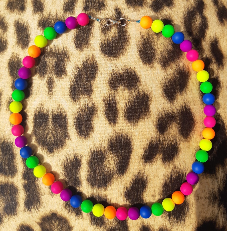 LGBTQIA Neon necklace Pride accessory LGBT Festival necklace Ally Rainbow flag Pride flag Rainbow necklace Pride necklace Gay flag