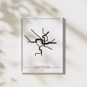DC Metro - Digitaldruck; Wanddekoration; Reise Dekor