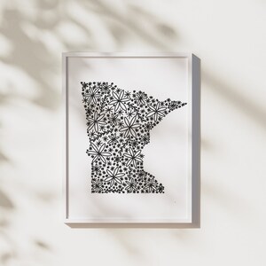 Minnesota Flower Design - Travel Wall Art and Decor