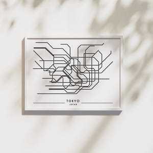Tokyo Metro - Digital Print; Wall Decor; Travel Decor