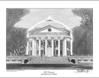 UVA Rotunda University of Virginia Giclée Print