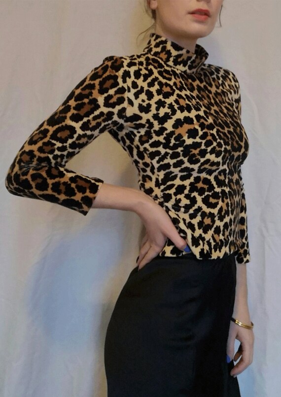 Hunza 90s Vintage leopard print top