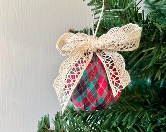 Rustic Christmas balls, Country Christmas