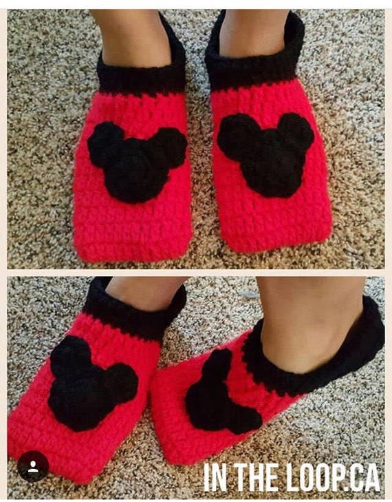 mickey mouse slippers womens