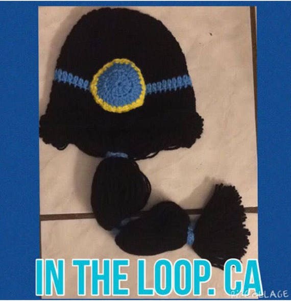 Princess jasmine Adult beanie with wig