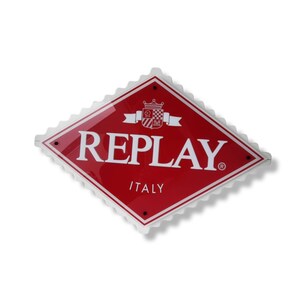 Vintage Replay light box, to hang on the wall, clothing brand advertising, 80s, European plug