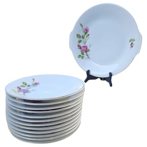 Vintage porcelain cake set, Germany, Bavaria, serving cake, mid-century