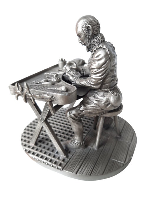 ピューター製の銀細工の置物、フランクリンミント、コレクター