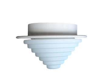 Vintage Ikea ceiling lamp, Art Deco style ceiling lamp, milk glass shade, mid-century