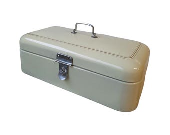 ヴィンテージ　FLOUR エナメル製保存缶 イギリス アンティーク調 ブレッド缶/ホーロー製/キッチン雑貨