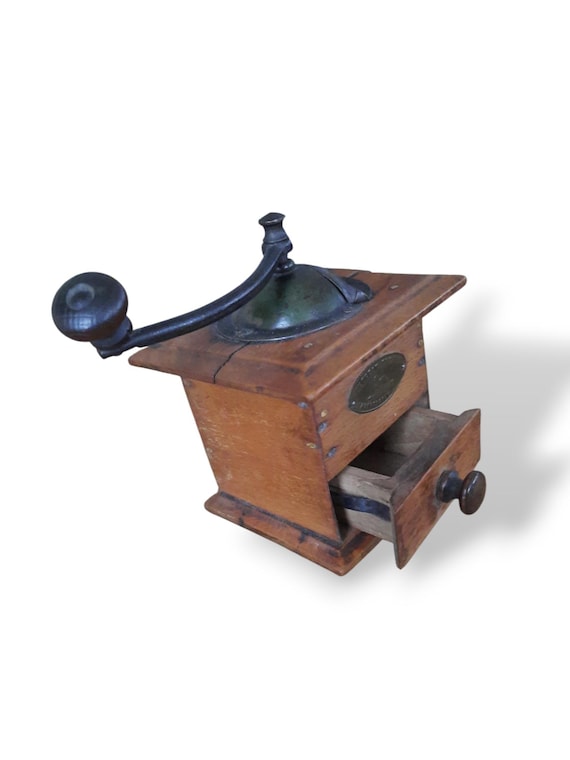 Vintage miniature coffee grinder, Peugeot 1920s/30s, kitchen decoration,  farmhouse style
