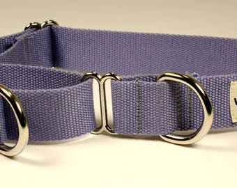 Eco Friendly Bamboo Double Layer Martingale Dog Collar - Spring Lilac (purple)